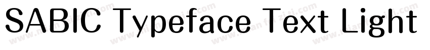SABIC Typeface Text Light (正文)字体转换